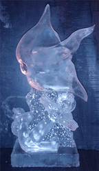 Ice sculpture delivered in St. Augustine